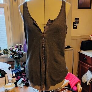 Gray Hook And Eye Women's Tank Top